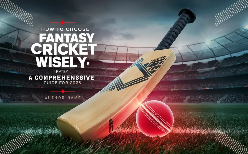 How to Choose Fantasy Cricket Players Wisely