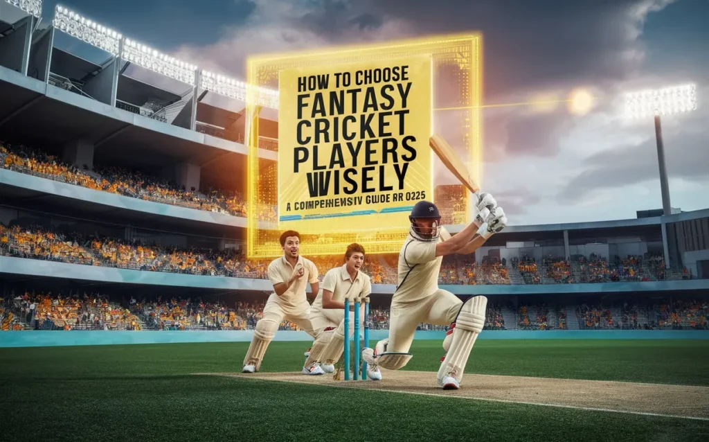 How to Choose Fantasy Cricket Players Wisely: A Comprehensive Guide for 2025