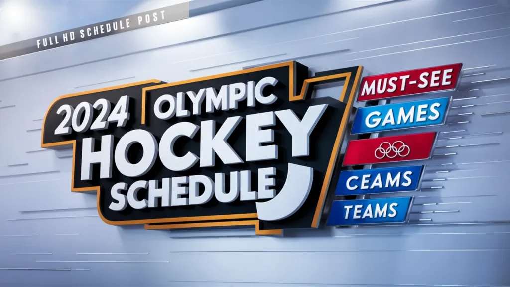 2024 Olympic Hockey Schedule