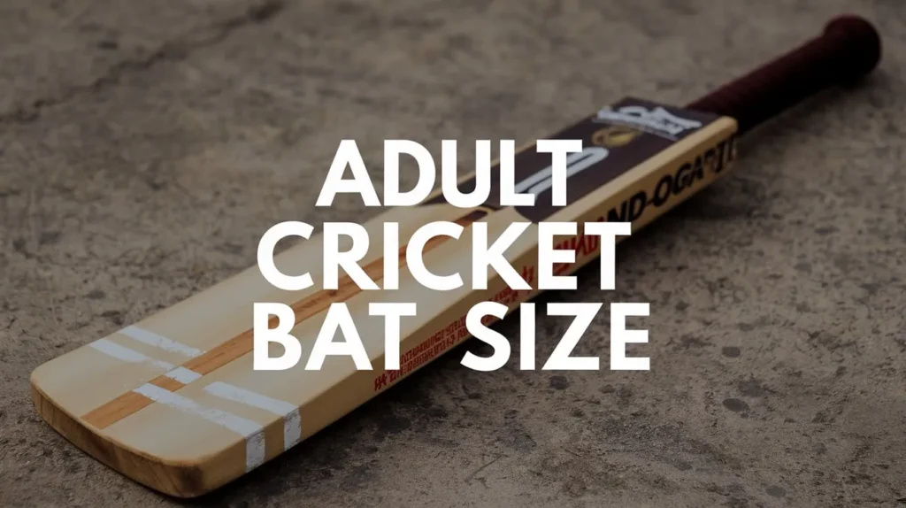 Adult cricket bat size